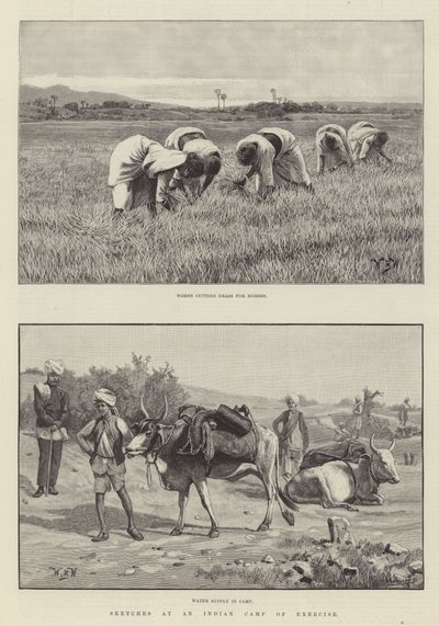 Sketches at an Indian Camp of Exercise by William Barnes Wollen